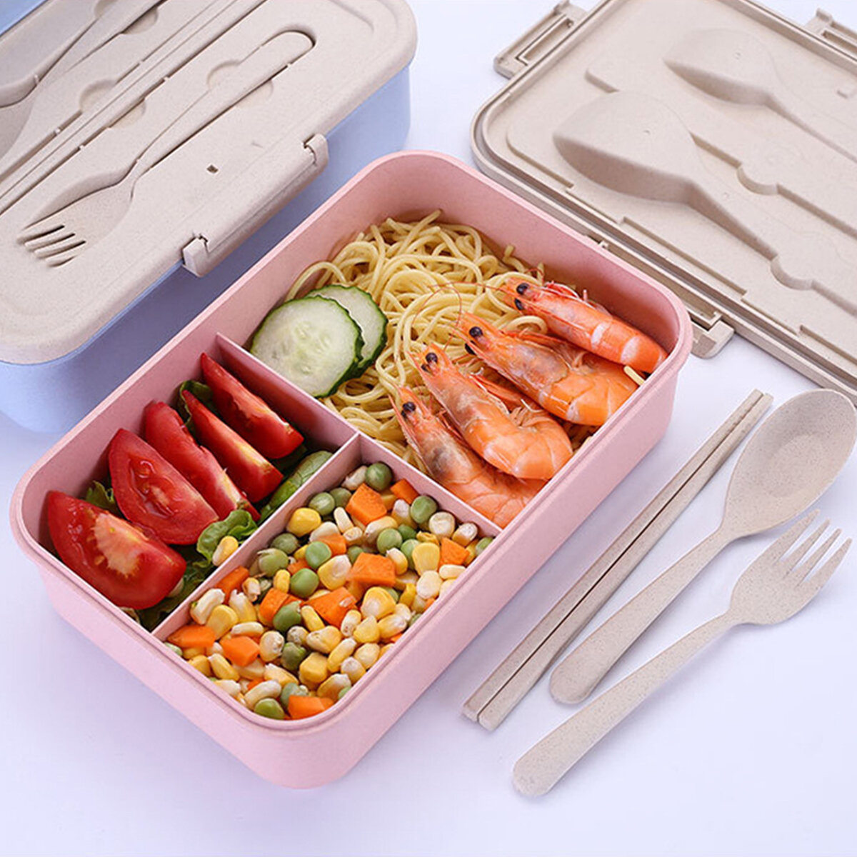 3 roosters Magnetron Verwarming Lunchbox Bento Box Voedsel Fruit Bewaarcontainer Koelkast Fresh Box 