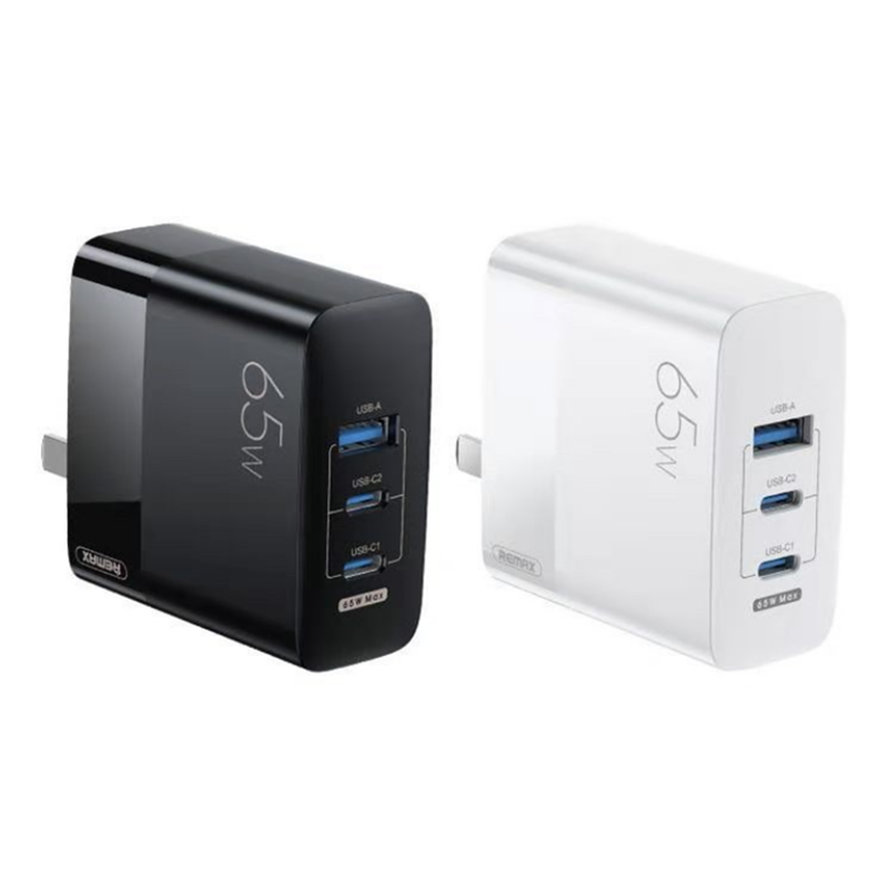 

Bakeey RP-U59 65W GaN 3 Ports USB-A + 2*USB-C Type-C Charger for iPhone 12 Pro Max for Samsung Galaxy S21 Note S20 ultra