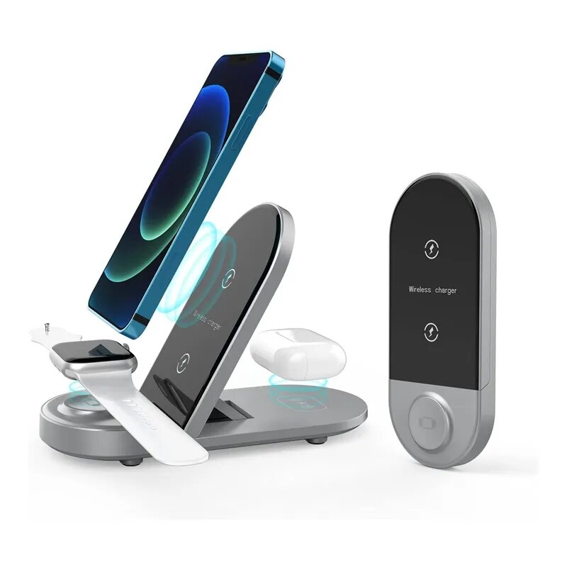

Bakeey Foldable 3 IN 1 Qi Wireless Charger for Apple Watch Airpods Qi Devices Wireless Charging Station for Samsung for