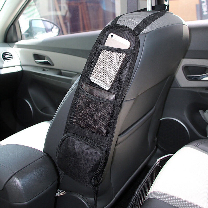 Multi-Pocket Car Seat Organizer Auto Seat Side Storage Opknoping Tas Bekerhouder Mesh Pocket Auto St