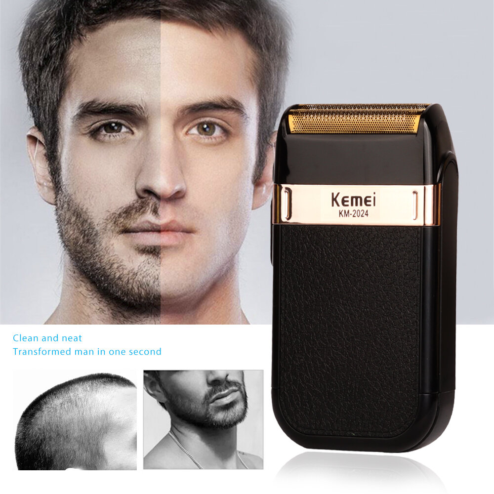 

Kemei KM-2024 Электробритва для мужчин Водонепроницаемы Аккумуляторная электрическая профессиональная борода Триммер Бри