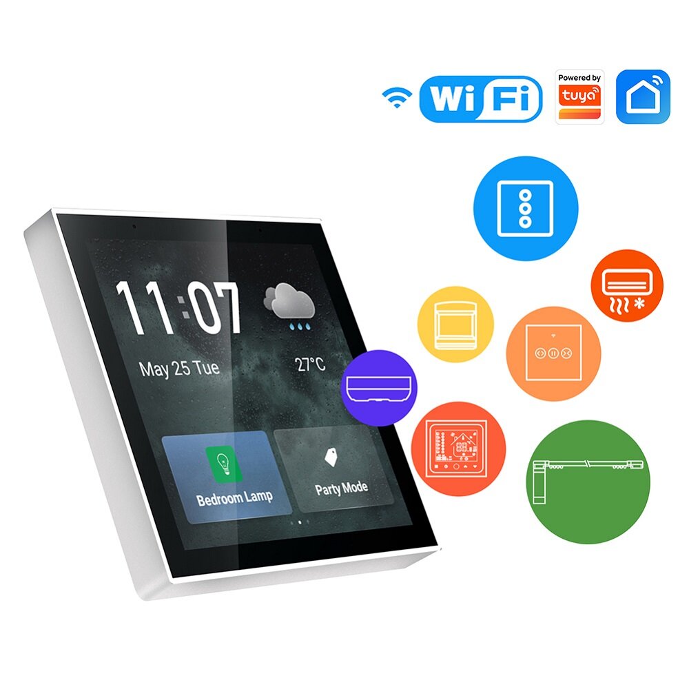 MoesHouse Tuya WIFI Central Control Gateway Touch Screen Control Panel Smart Home Multifunctional Co