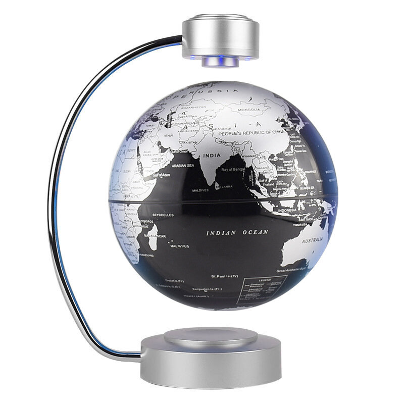 Zwevende wereldbol met LED-verlichting Magnetische levitatie Zwevende wereldbol Anti-zwaartekracht W