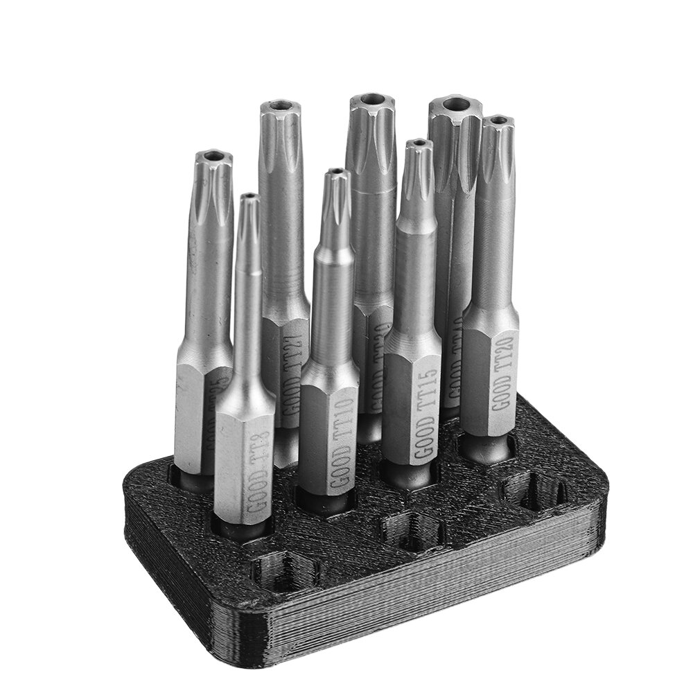 8Pcs RJX 1/4 Inch 6.35mm Length 50mm Torx Head Electric Screwdriver T8/T10/T15/T20/T25/T27/T30/T40 Bits Tip
