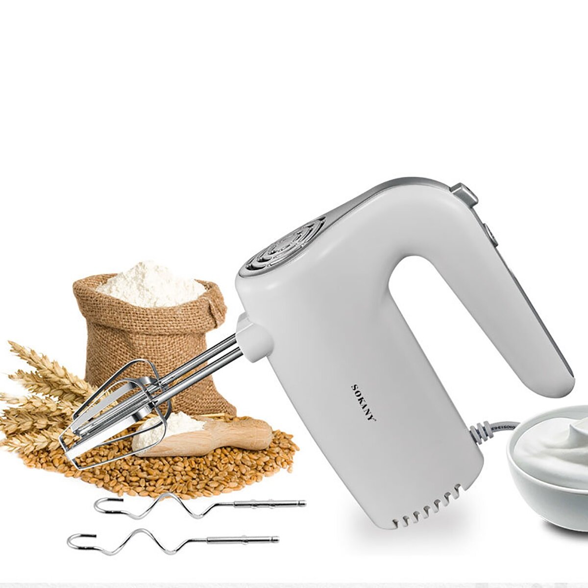 SOKANY 500W voedselblender multifunctionele handheld keukenmachine automatisch elektrisch voor keuke