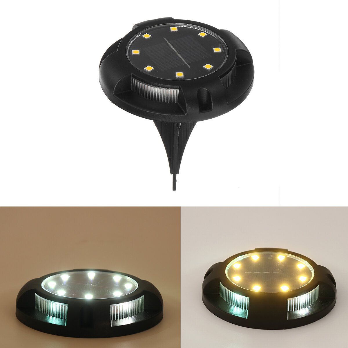 Details about   Solar Light RGB Colorful Ground Buried Garden Lawn 12LED Deck Outdoor Patio Lamp 