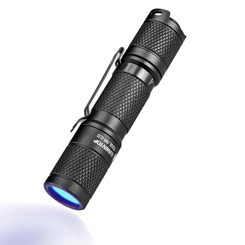 

Lumintop Tool AA UV 2.0 Ultraviolet Flashlight UV Flashlight 2 Mode 365nn Wavelength Black Light Flashlight 14500 Batter