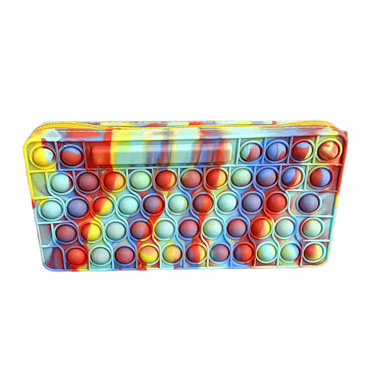 1Pcs Bubble Zintuiglijke Etui Colorful Squeeze Zintuiglijke Speelgoed Anti Stress Siliconen Fidget E