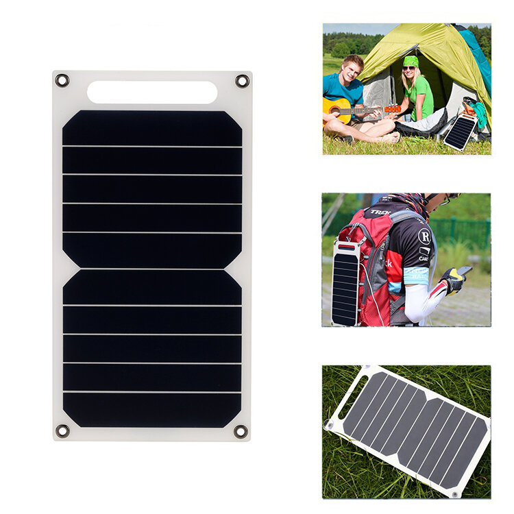 LEORY 5V 10 W bricolage panneau solaire Portable Camping mince lumière USB charge batterie externe Pad universel pour téléphone éclairage voiture