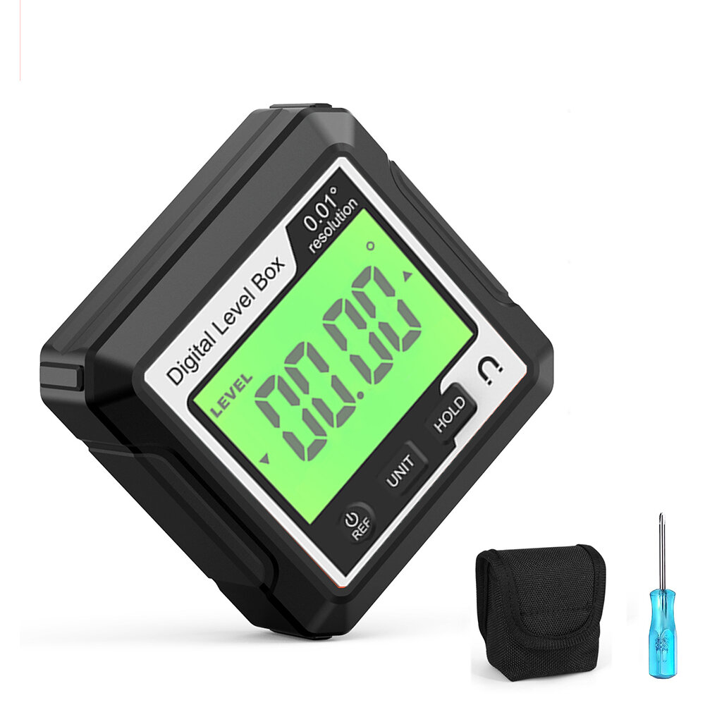 

Digital Angle Gauge 10mm Magnetic Protractor Inclinometer Level Angle Finder Inclinometer Angle Tester with Clear Numeri