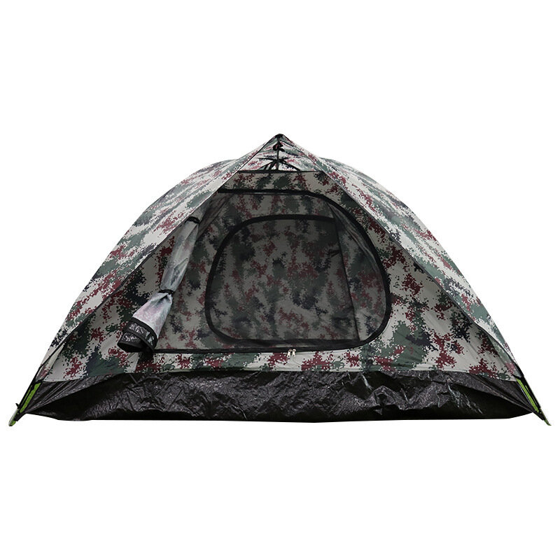 IPRee? Double Camouflage Tent 210D Oxford Cloth Waterproof and Rainproof Outdoor Camping Travel Tent