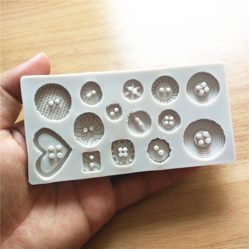 New Button Shape Silicone Mould Gelei Soap Chocolade Mould DIY Baking Cake Decorating Tools