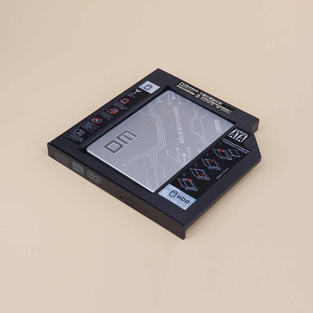 DM内部オプティカルドライブブラケットアダプターオプティカルベイ12.7mm SATA SSD HDDエンクロージャーブラケット（ノートブックラップトップ用）