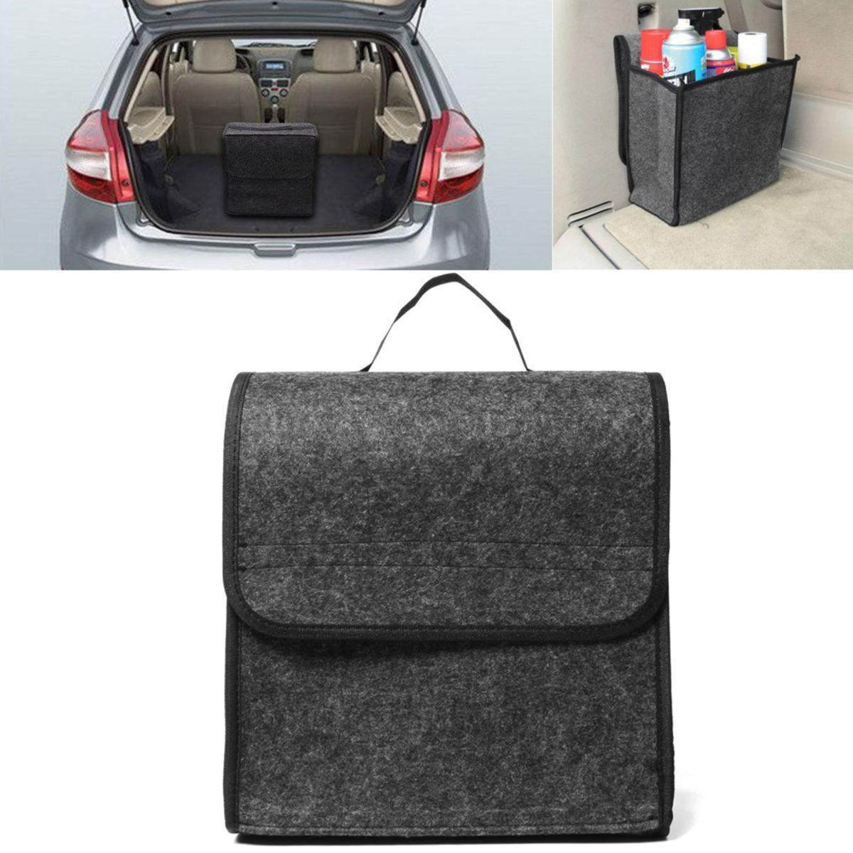 11.8x11.4 x6.3inch Felt Cloth Foldable Car Back Rear Seat Organizer Travel Storage Interior Bag Hold