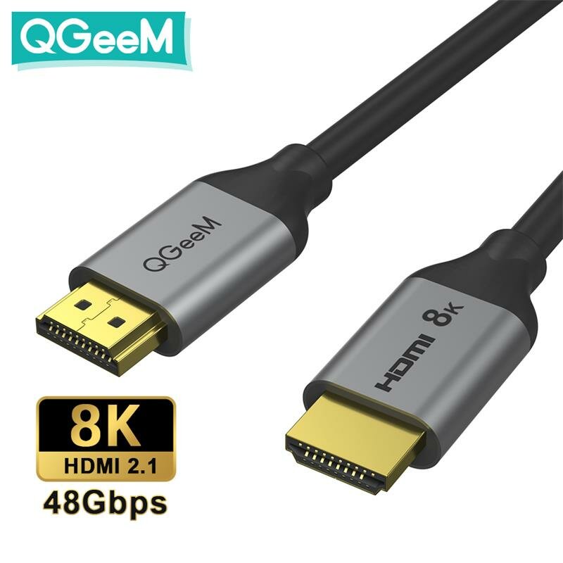 

QGeeM QG-AV17 8K HDMI кабель HDMI 2.1 HDMI сплиттер цифровой кабель шнур для ноутбуков Xiaomi Xbox Serries