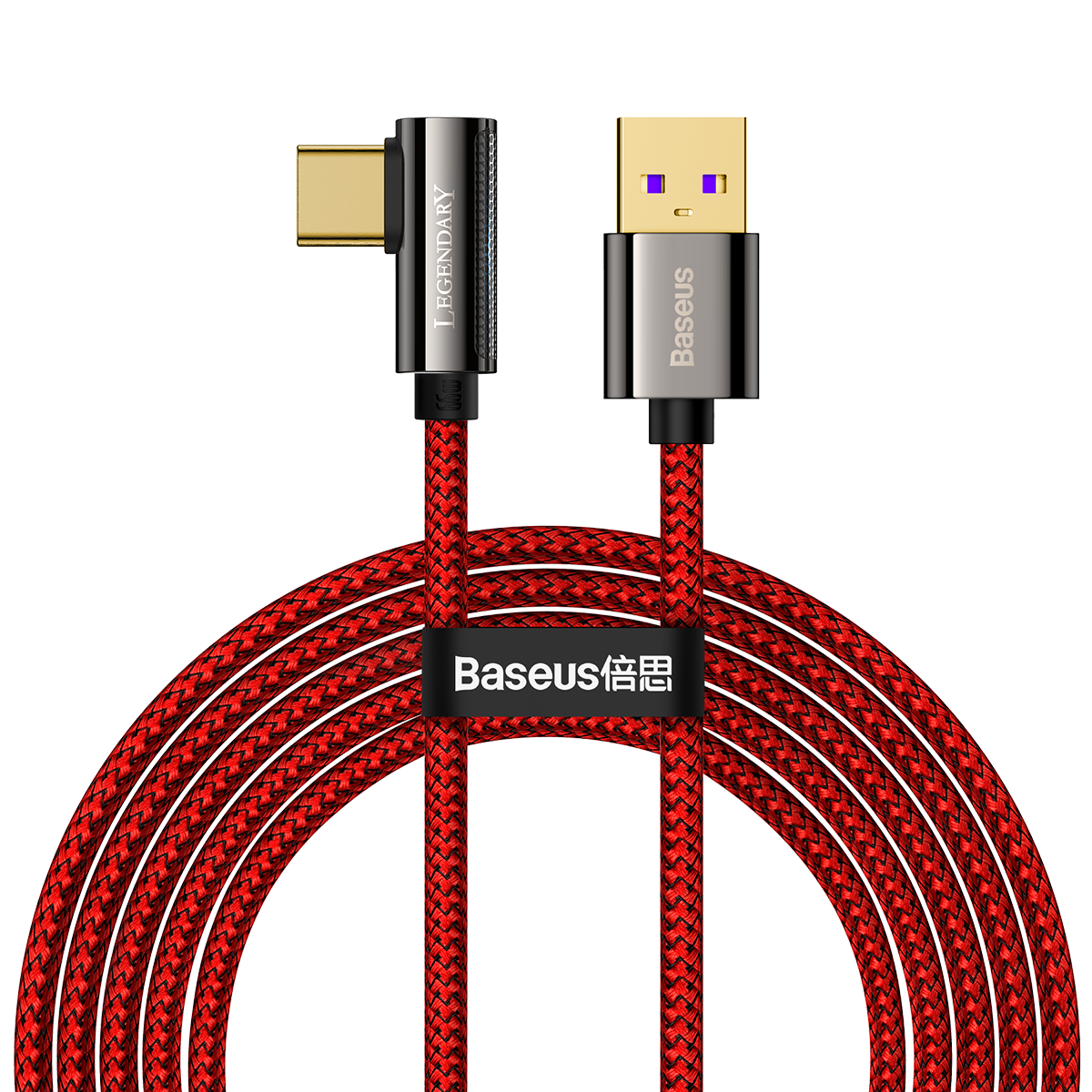

Baseus USB to USB-C Eblow Cable 66W QC4.0 Fast Charging Data Transmission Cord Line 1m/2m long For Samsung Galaxy Note 2