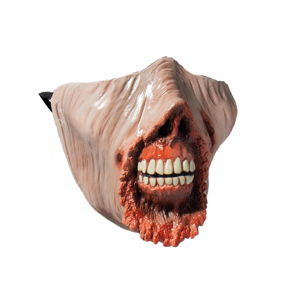 Halloween Carnaval Half-gezicht Lijk Walking Dead Zombie Schedel Cosplay Horror Latex Masker