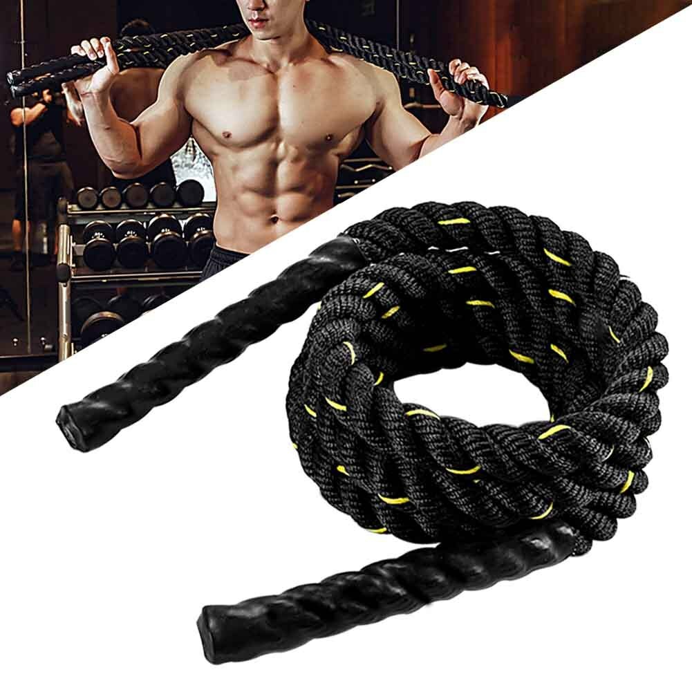 

2.8/3m Exercise Training Rope Heavy Jump Ropes Adult Skipping Rope Battle Ropes Strength Muscle Building Fitness Gym Hom