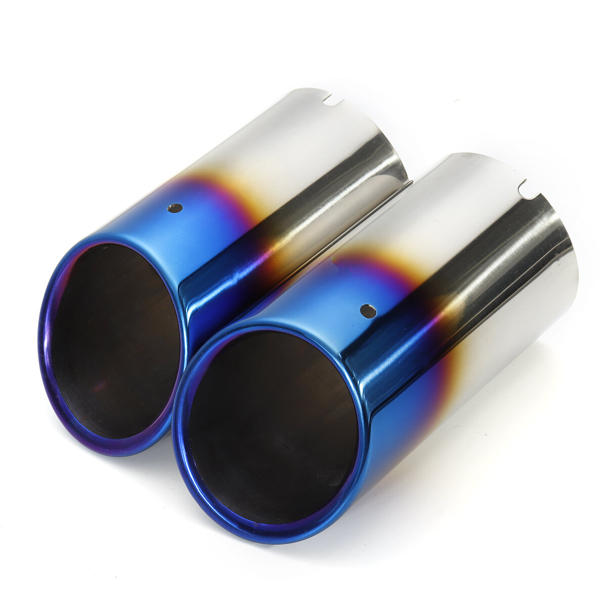 Stainless steel car exhaust muffler tail pipe tip pair for audi q5 a1