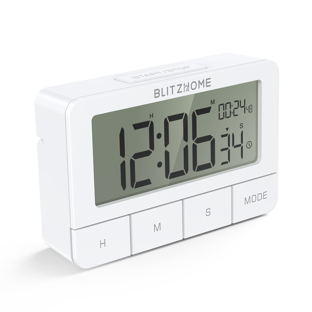 BlitzHome BH-TR01 Cronografo Orologio elettrico Timer da cucina Multi-mode Large HD LCD Sveglia con schermo