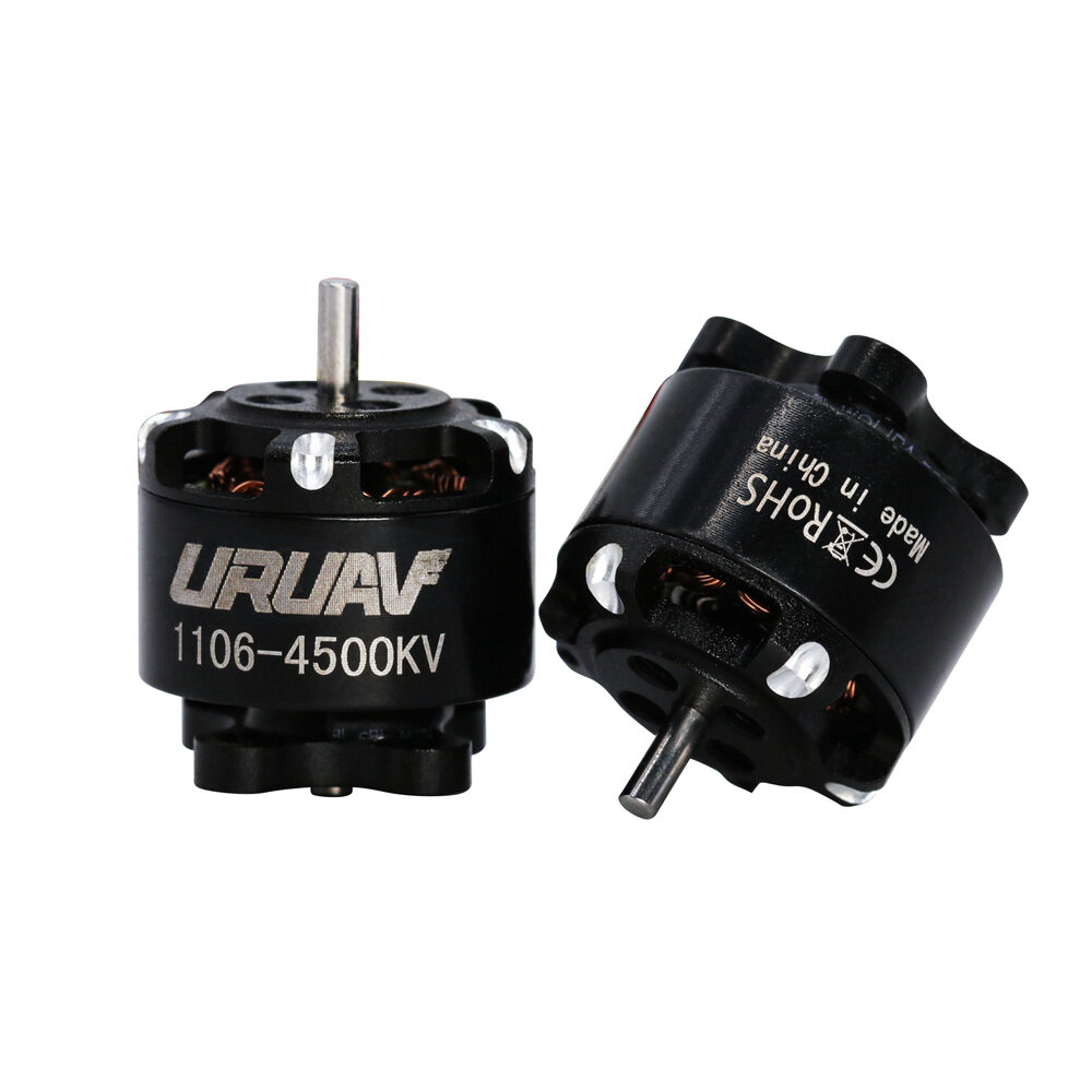 URUAV 1106 4500KV 2-4S borstelloze motor met 60 mm kabel JST 1,25 connector voor Flipo F95 RC Drone 