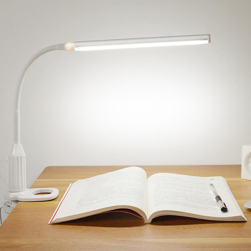 

Foldable LED Table Lamp Clip On Eye-Caring Dimmable Touch Table Lamp Stepless Dimming with Memory Function for Office Be