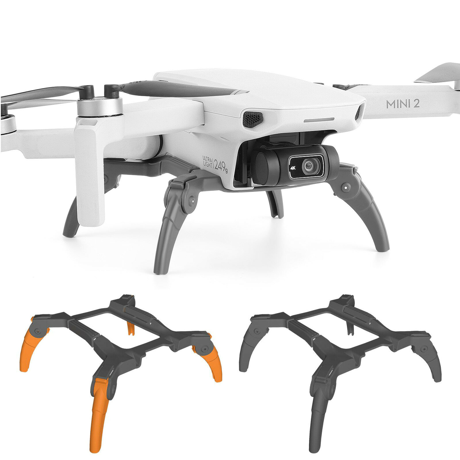 Sunnylife Foldable Extended Heightening Spider Landing Gear Legs Protector Support for DJI Mini 2 / 