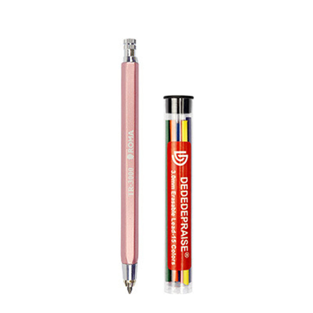 3.0 MM Automatisch potlood uitwisbaar kleurenlood met draagbare navulslijper Kunsttekeningontwerp Me