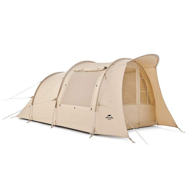 

Naturehike Кемпинг Палатка На открытом воздухе Туннельная палатка Семейная One Спальня и One Гостиная Хлопковая палатка