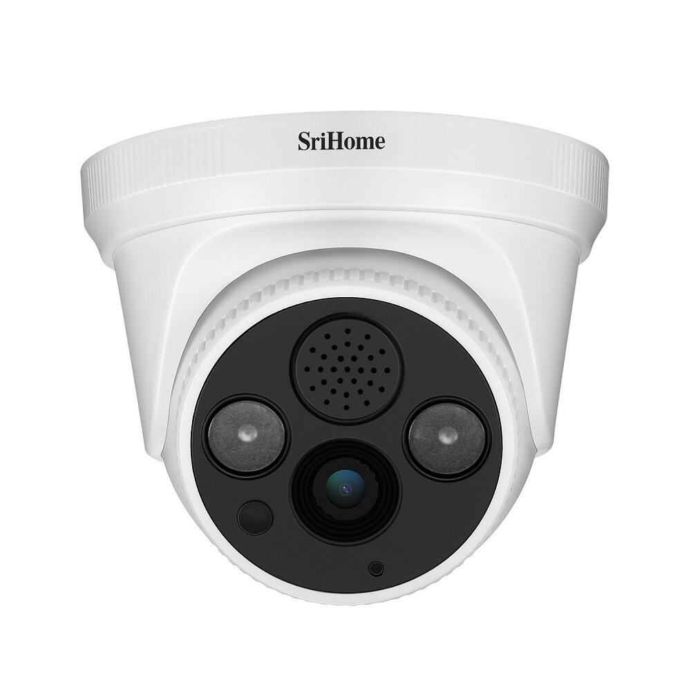 

Srihome SH030B 3MP Wifi IP Camera POE ONVIF Indoor Smart Home Mobile Remote AI Human Alarm Surveillance Security CCTV Ca