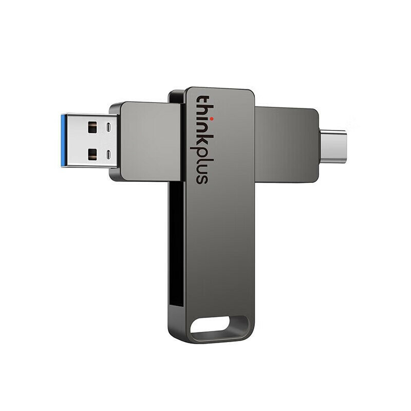 

Lenovo Thinkplus MU110 Type-C&USB3.2 Flash Drive Dual Metal Interface 64GB 128GB 256GB 512GB High Speed Data Transmissio