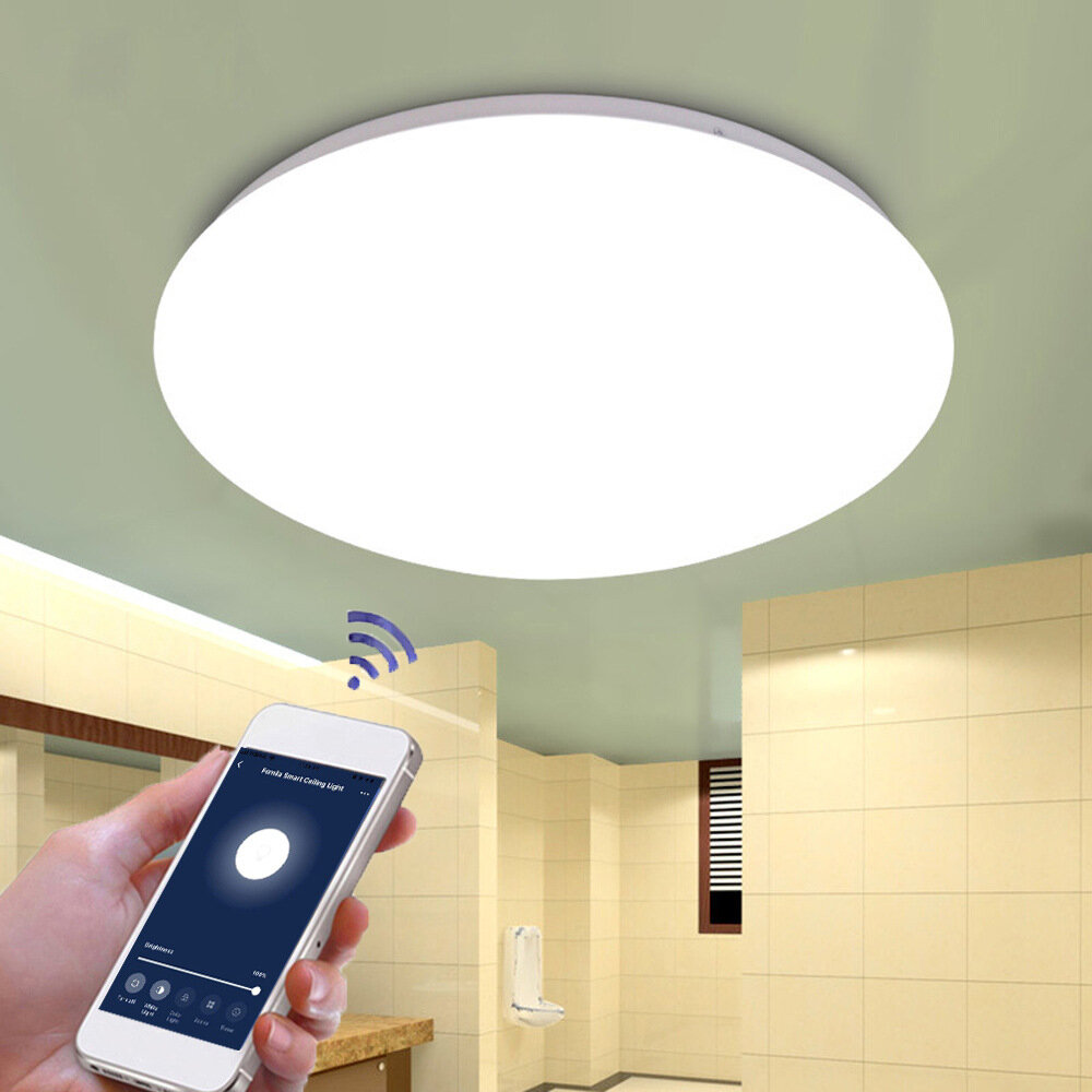 

48W WW+CW WIFI Smart Ceiling Light Stepless Dimming APP Control Ceiling Lamp Fcmila Bedroom Works with Alexa Google Home