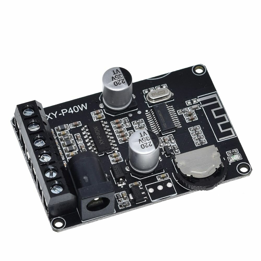 3pcs XY-P40W 40Wx2 Dual Channel bluetooth 5.0 Stereo Audio Power Digital Amplifier Board DIY Amplifier DC5-24V without S