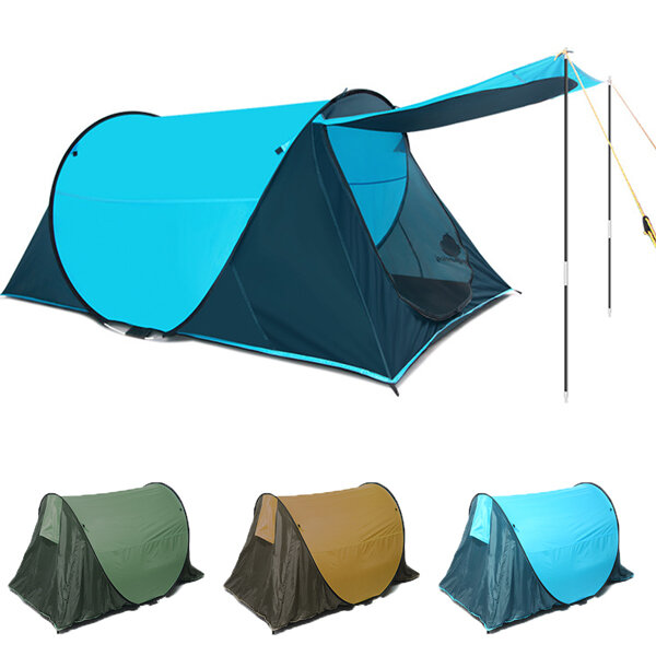 230 x 130 x 90cm tente de camping 2-3 personnes ouverture automatique famille tente pare-soleil