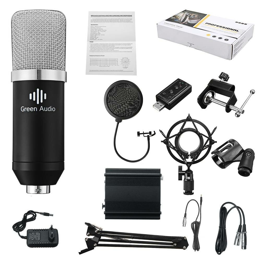 best price,gam,green,audio,condenser,microphone,kit,discount