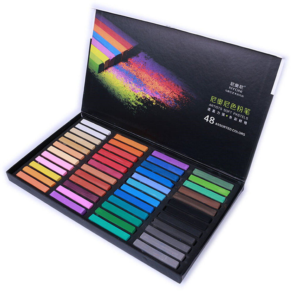 

NYONI 12/24/48 Color Oil Pastel Color Chalk Soft Art Drawing Color Crayon Set Stationery Student Graffiti Painting Tool