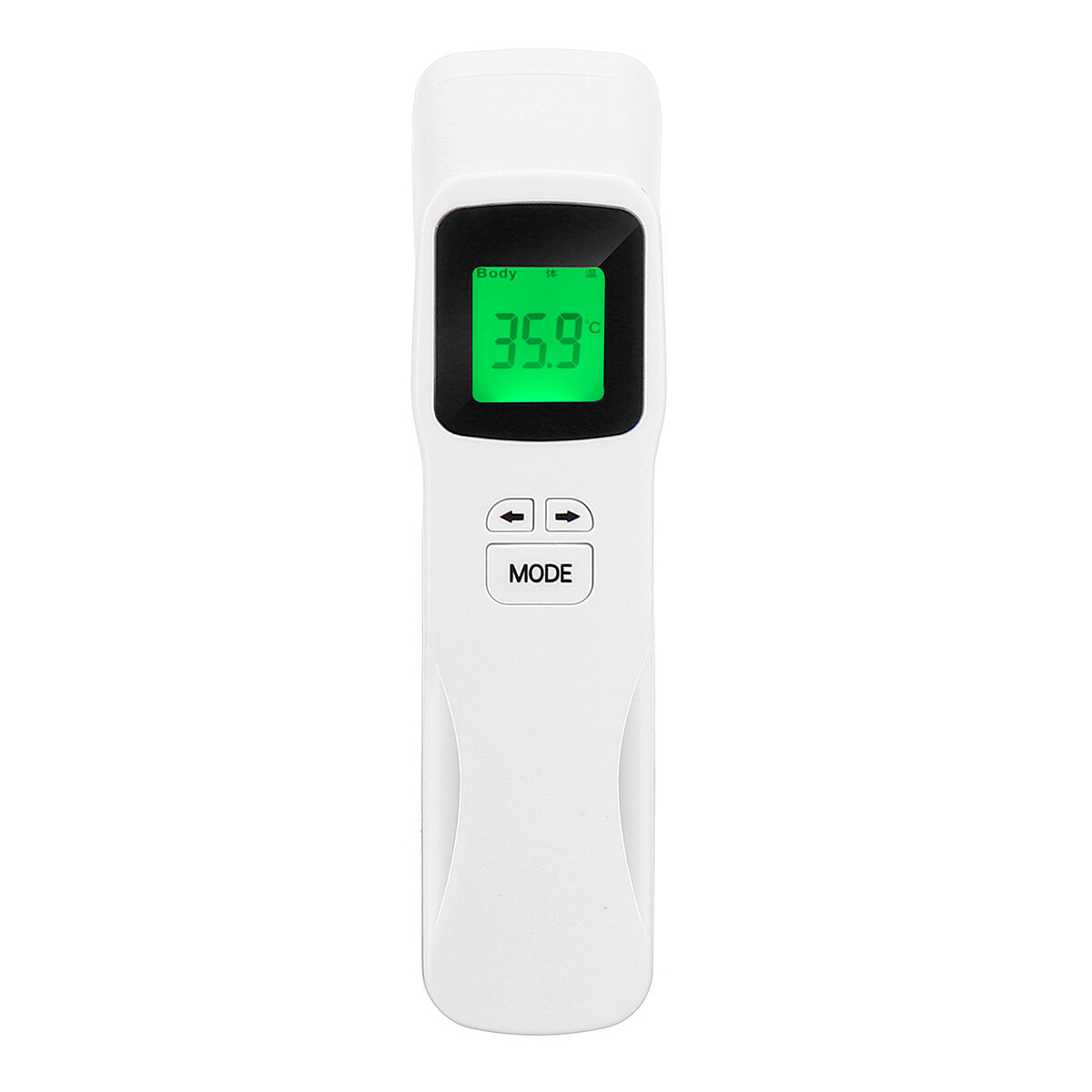 ポータブル非接触額赤外線温度計3色バックライトLCDデジタルハンドヘルド温度計