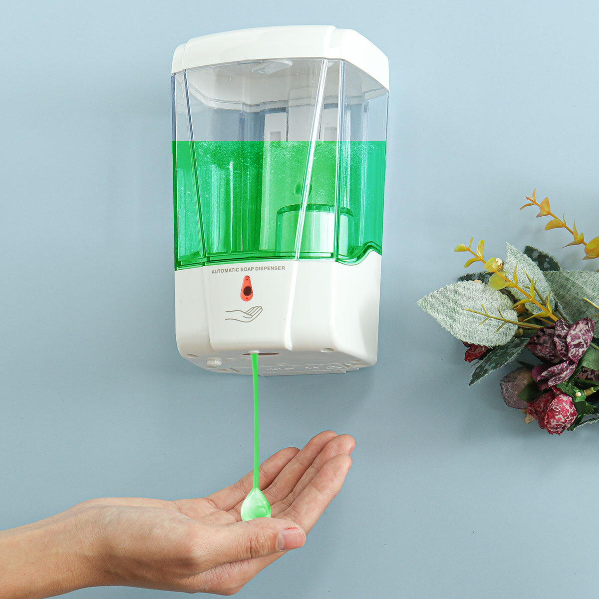 700ML Auto Induction Soap Dispenser Touch-free Intelligent Container Large Capacity Hand Washing Mac