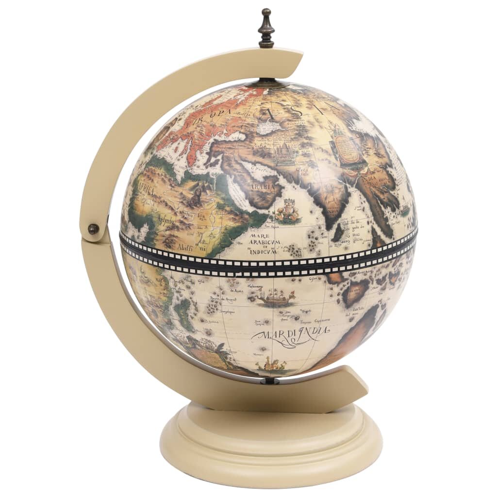 Globe Bar Design Toscano Zestiende-eeuwse Italiaanse Replicaa Globe Barkast Eucalyptushout Wit