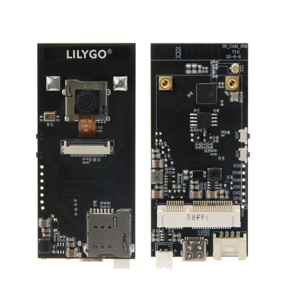 Lilygo® t-simcam esp32-s3 cam development board wifi bluetooth 5.0 wireless module with ov2640 camera tf slot adapt t-pcie sim