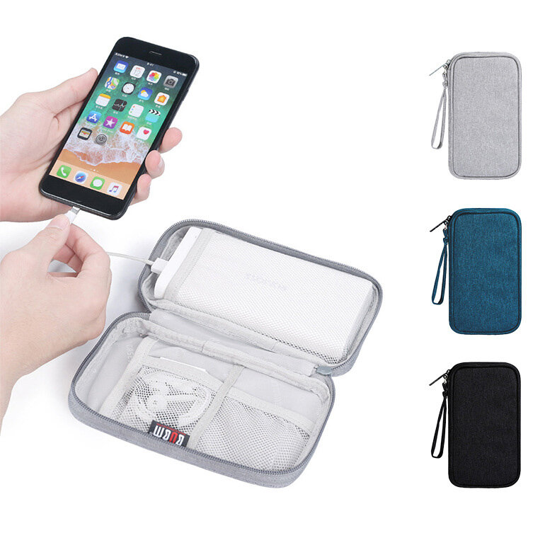

BUBM Portable Power Bank Pouch Digital Cable Data Line Storage Bag Earphone Travel Case Protective Carrying Case