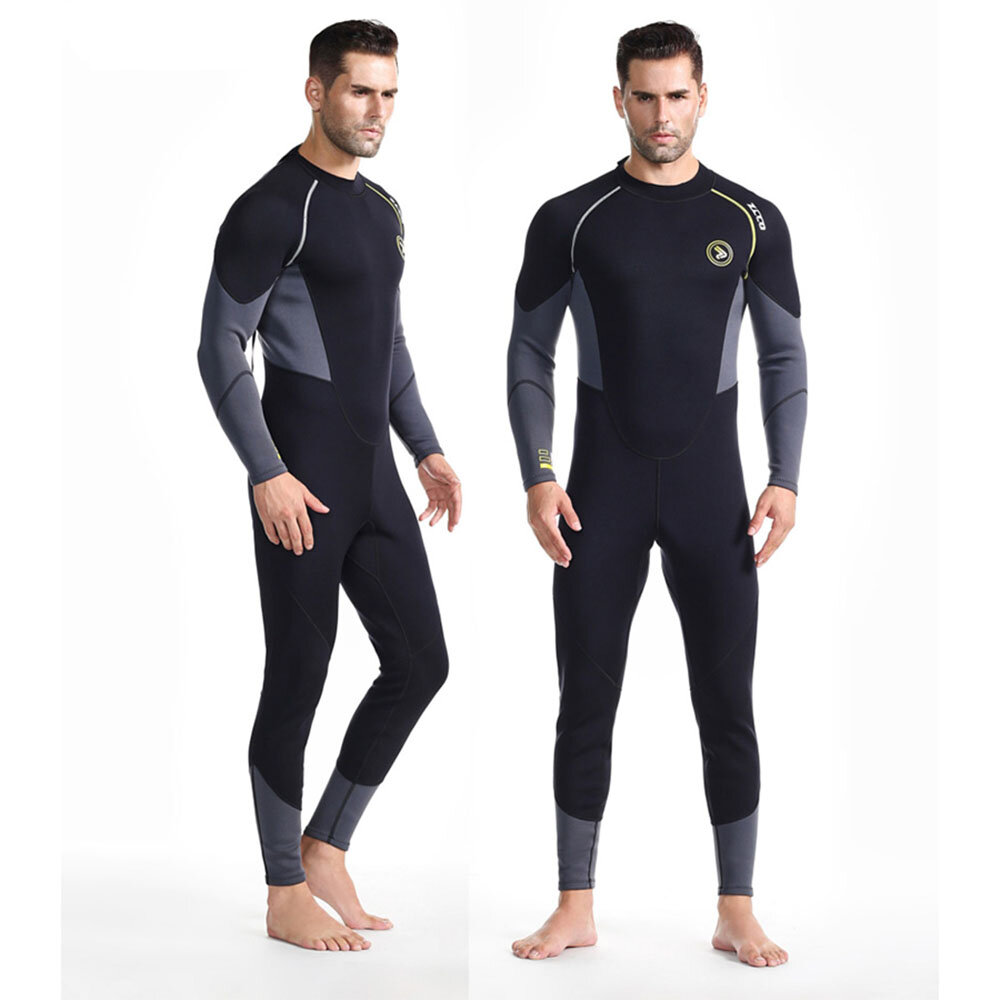 

ZCCO 1.5mm Warm Wetsuit SCR Neoprene Elastic Swimming Surfing Snorkeling Long Sleeves Diving Suit Full Body Jumpsuit Wat