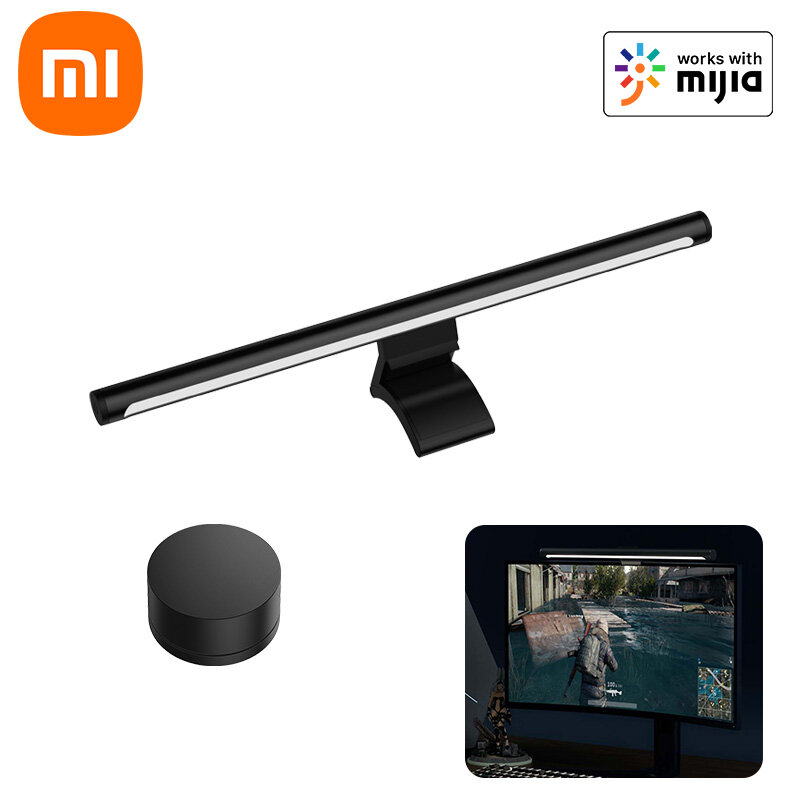 XIAOMI Mi Smart Computer Monitor Light Bar 1S Work With Mi Home 2.4GHz Wireless Remote Control Eyes Protection Ra95 USB Lamp for Home Offices