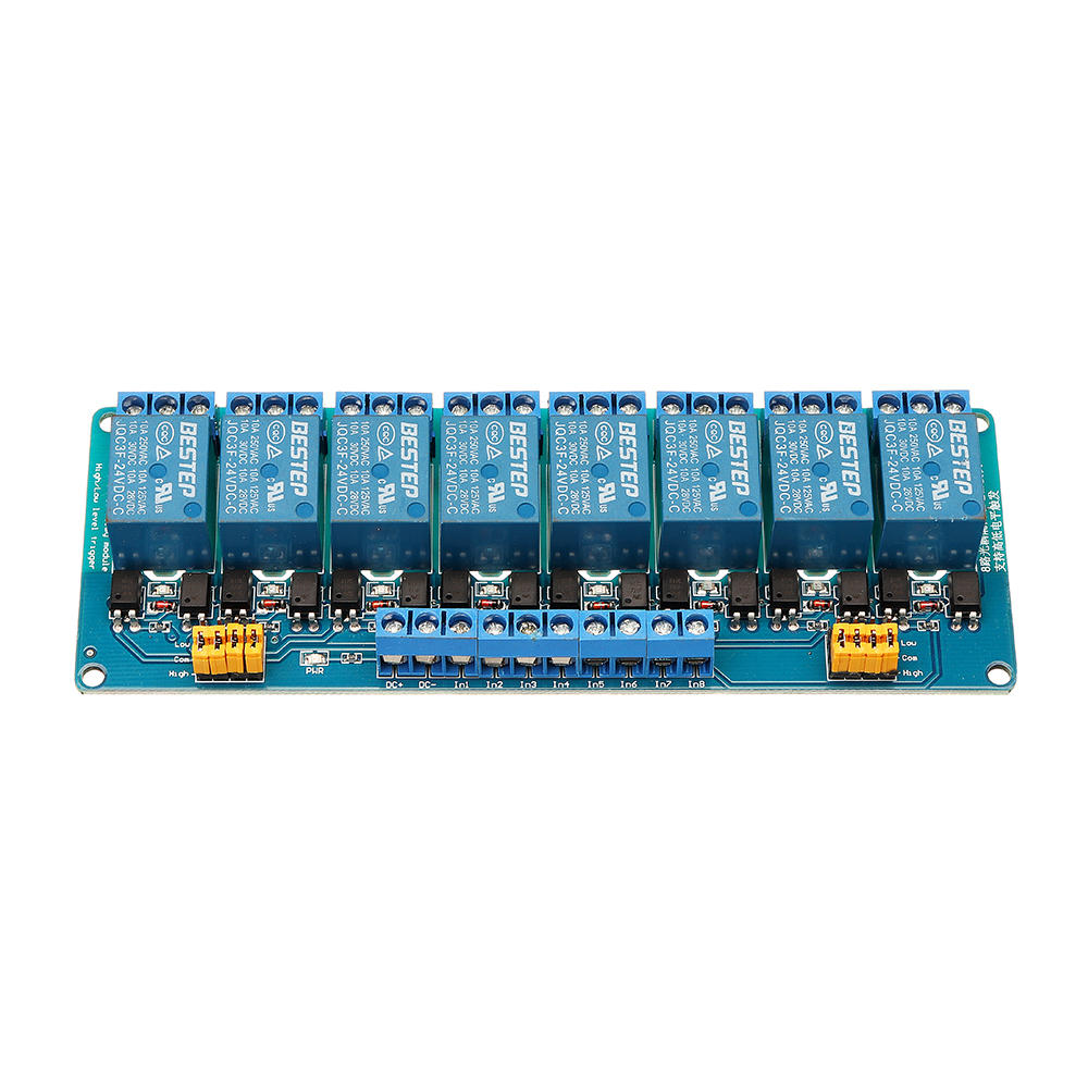 8 Channel 24V Relay Module High And Low Level Trigger BESTEP for Arduino - products that work with official Arduino boar