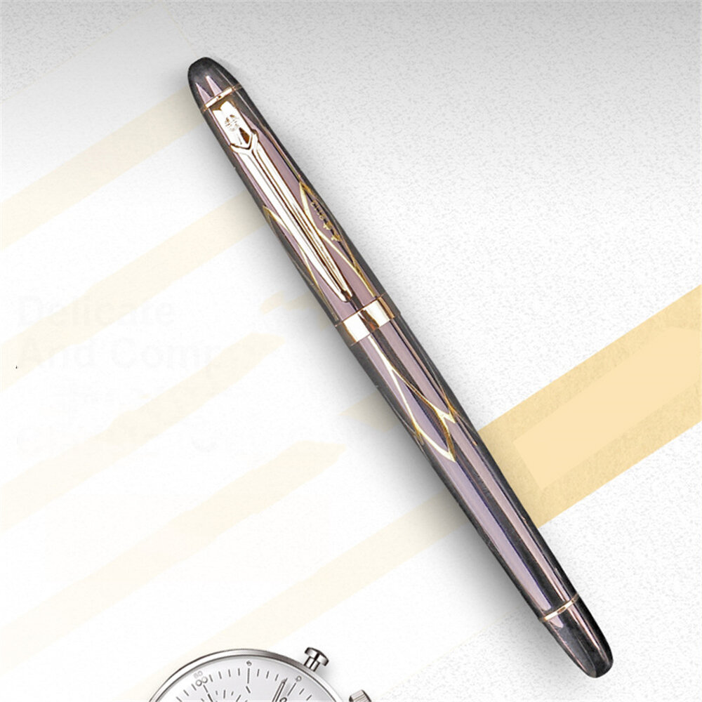 

Yongsheng 9113 0.38mm Nib Metal Pen Iraurita Nib Gold Plating Fountain Pen Standard Type Ink Pen Writing Office School S