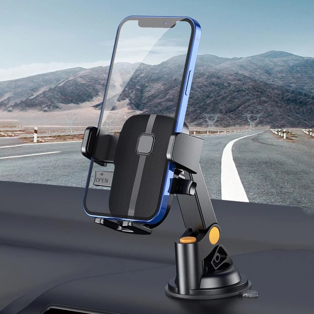 SAYUMAO C4 Dashboard Car Phone Holder 360? Rotatable Suction Cup Base Navigation Bracket Automatic C