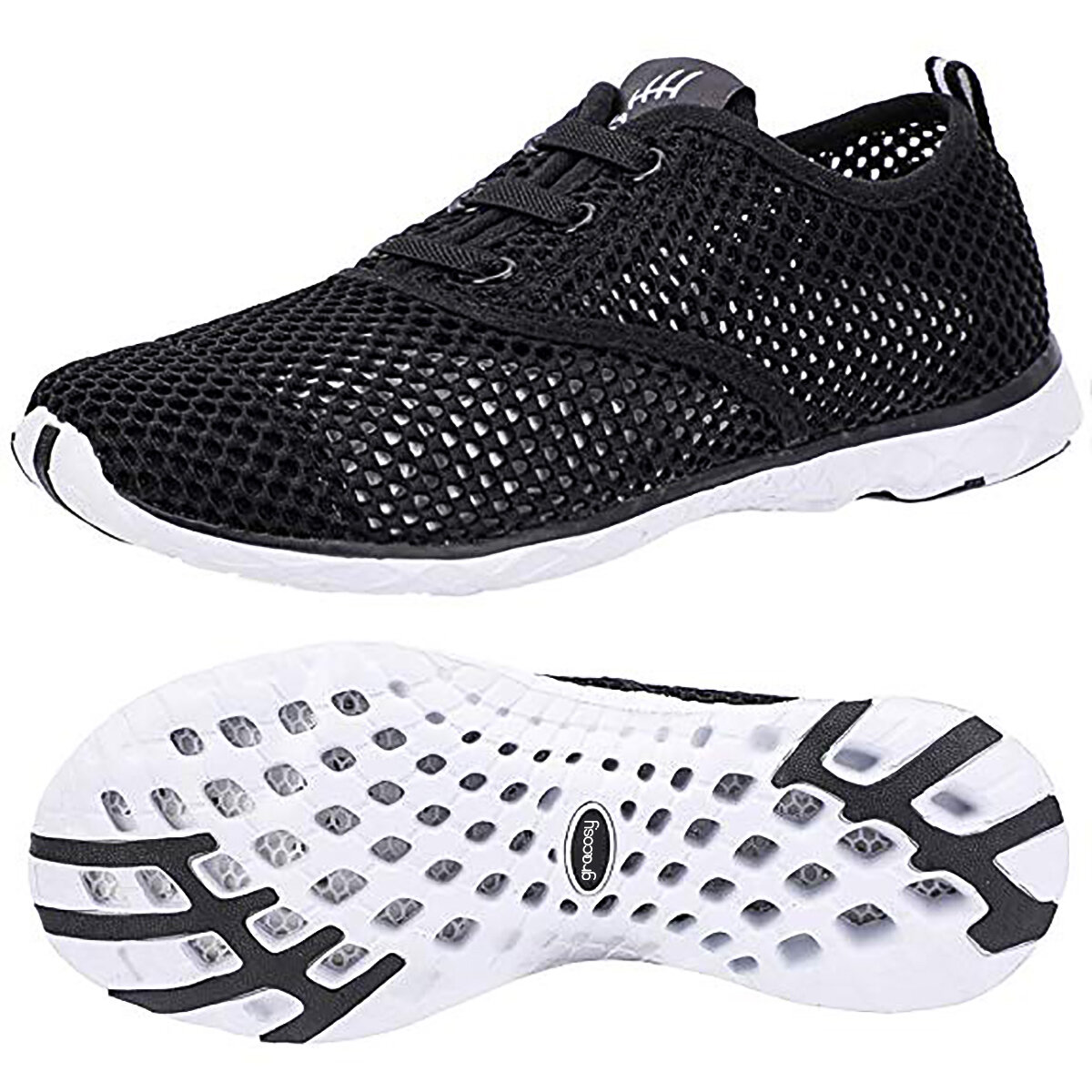 GRACOSY Unisex Water Sport Shoes Quick Drying Aqua Beach Barefoot Shoes Outdoor Slip on Sneaker for Fishing Surfing