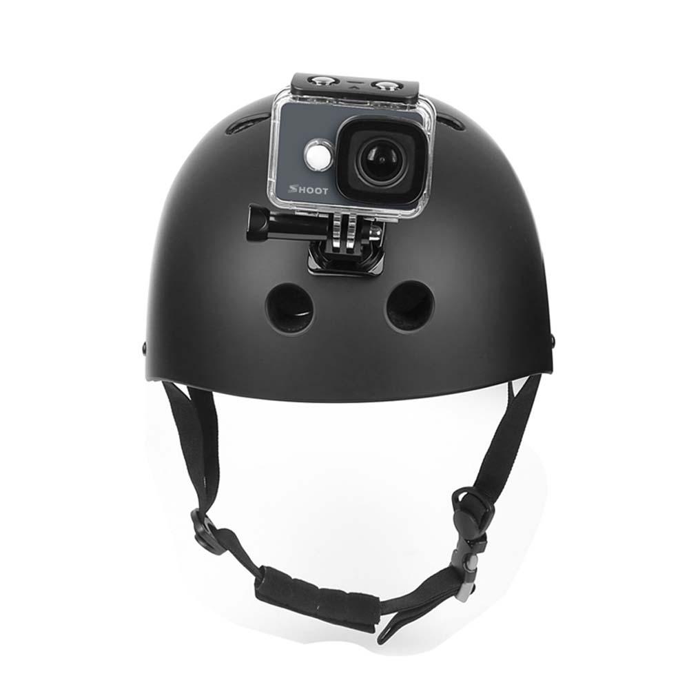アクションスポーツカメラのための5本のクイックリリース三脚ベースのヘルメットの胸のストラップバックルマウント