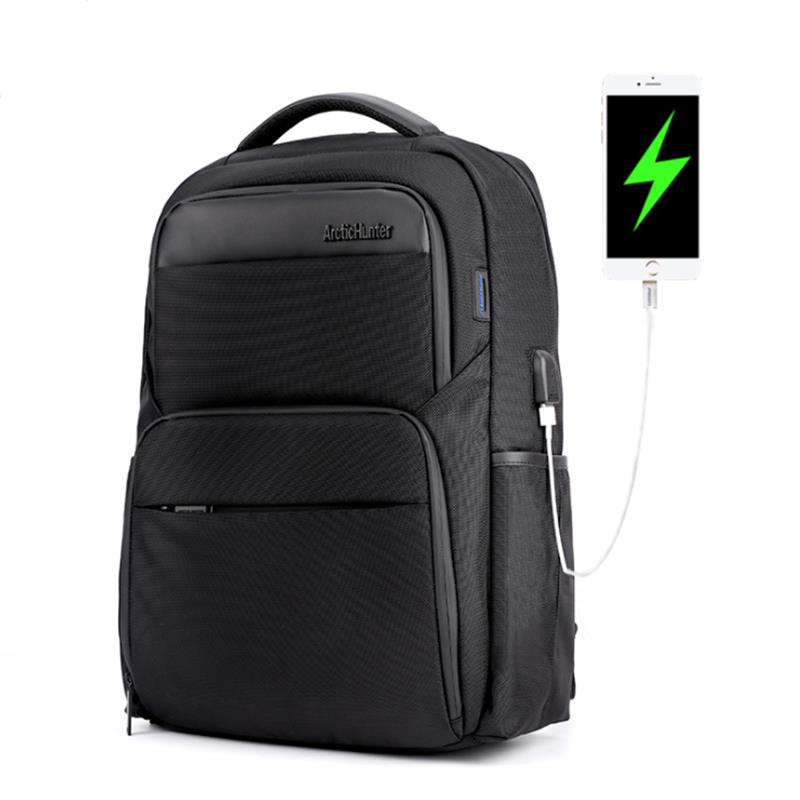 ARCTIC HUNTER B00113C Laptop Backpack Male USB Charge Backpack Laptop Bag Men Casual Travel Nylon Ba