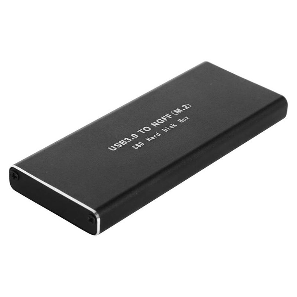 

Micro USB 3.0 to M.2 NGFF SSD Enclosure 6Gbps Aluminum Alloy M.2 SATA Mobile Solid State Drive Case Support 500GB Max